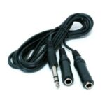 Câble diviseur 6.3 mm à 2 fiches 6.3 mm femelles
