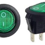 Panneau d'interrupteurs marin en plastique pour voltmètre, interrupteur 12 V, chargeur auto, prise USB (interrupteur à bascule vert)