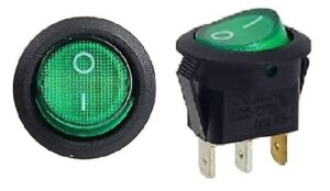 Panneau d'interrupteurs marin en plastique pour voltmètre, interrupteur 12 V, chargeur auto, prise USB (interrupteur à bascule vert)