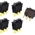 Interrupteur à bascule ON-Off-ON S.P.D.T. 125V / 250V (5 pièces)