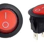 Panneau d'interrupteurs marin en plastique pour voltmètre, interrupteur 12 V, chargeur auto, prise USB (interrupteur à bascule rouge)