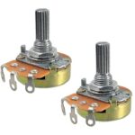 Potentiomètre linéaire 1K ohms 0,25 W, tige 13 mm (2 pièces)