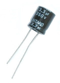 Condensateur polarisé  / 3.3 μF à 350 VDC 105°C