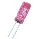 Condensateur radiial polarisé 1 µF à 63 VDC