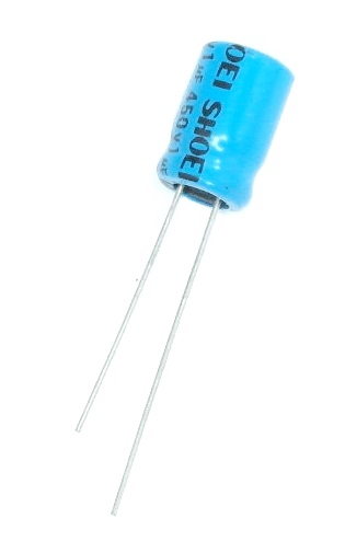 Condensateur polarisé 1 μF à 450 VDC 85°C
