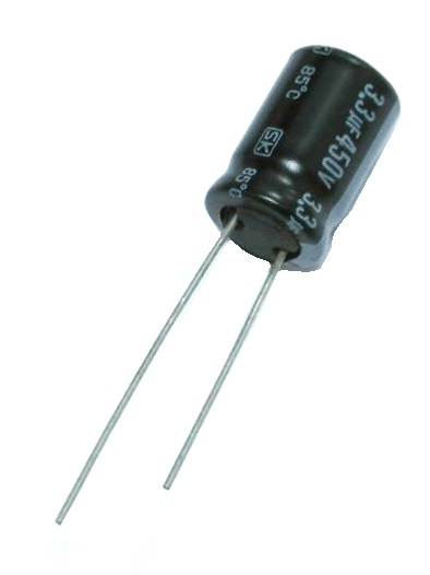Condensateur radial polarisé 3.3 μF à 450 VDC 85C