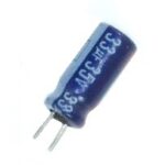 Condensateur radial polarisé 33 µF à 35 VDC