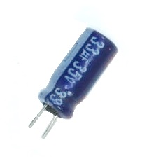 Condensateur radial polarisé 33 μF à 35 VDC