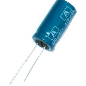 Condensateur radial polarisé 470 µF à 63 VDC