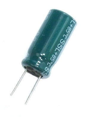 Condensateur radial polarisé 22 μF à 160 VDC
