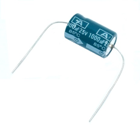 Condensateur axial polarisé 1000 μF à 25 VDC