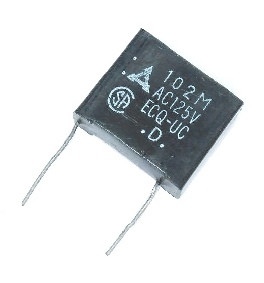 Condensateur non polarisé 0.001 μF à 125 V