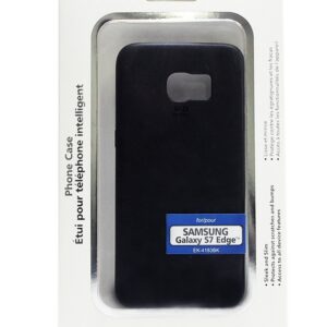 Étui pour Samsung S7 Edge noir, lisse et mince, protège contre les égratignures