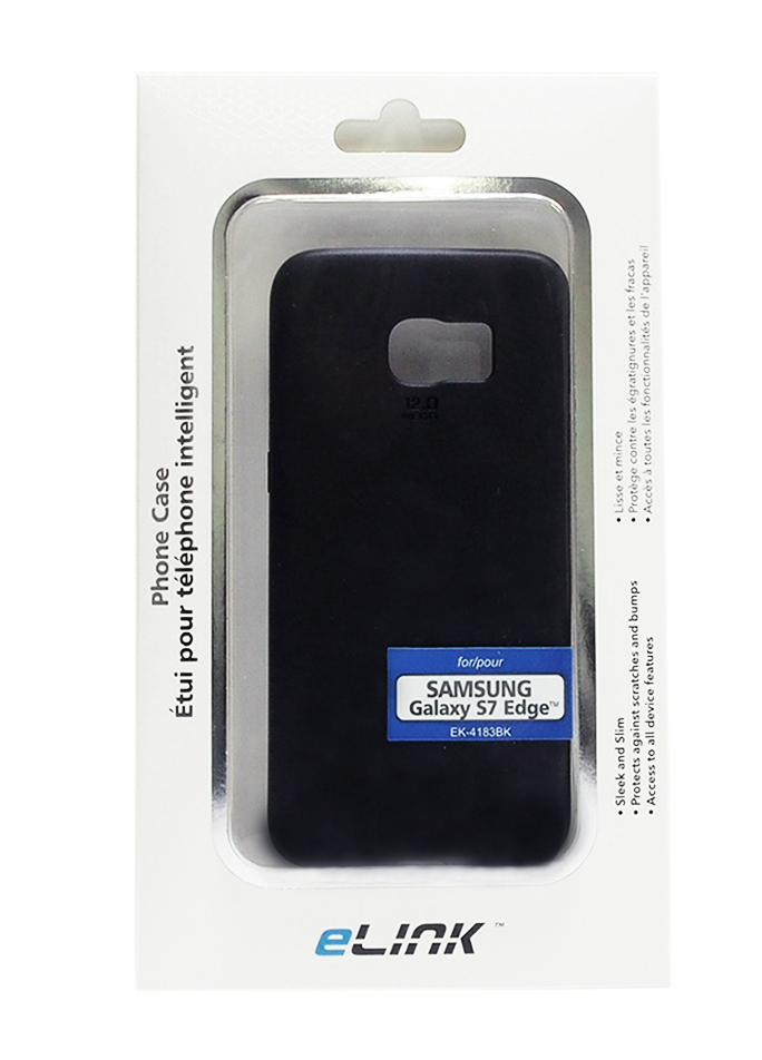 ÉTUI POUR SAMSUNG S7 EDGE DE COULEUR NOIR
