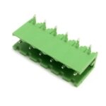 Bornier à vis à 6 contacts 90 degrés mâle vert 5mm