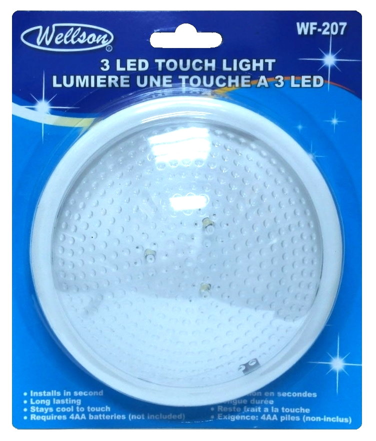 Lumière à une touche à 3 DELs