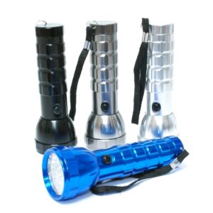 Lampe de poche à 28 DEL en aluminium