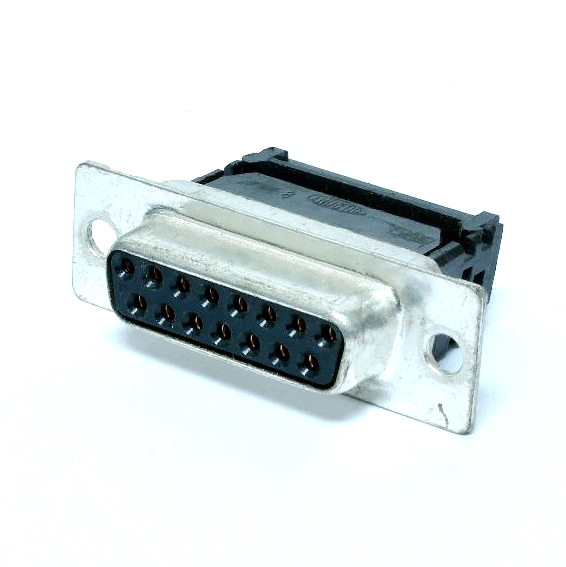 Connecteur 15 contacts femelle pour câble plat