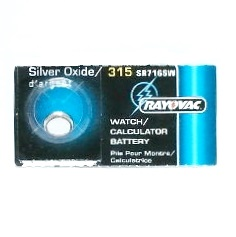 Pile bouton 315 (SR716SW) 1.55V à l'oxyde d'argent