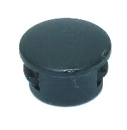 Bouchon en plastique noir - 8 mm