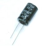 Condensateur radial polarisé 470 µF à 50 VDC