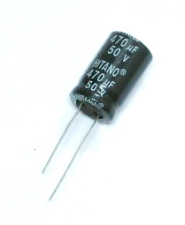 Condensateur radial polarisé 470 μF à 50 VDC