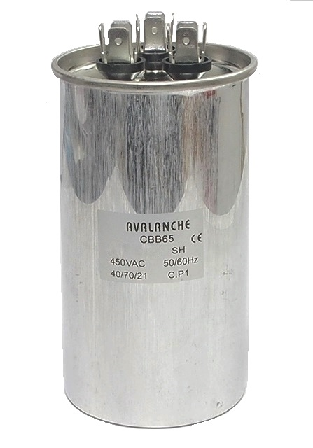 Condensateur pour thermopompe 450 VAC, 5+50 uF