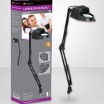 Lampe de bureau avec loupe.Couleur noir