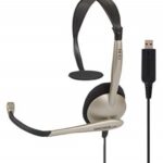 Casque d'écoute  avec microphone et connection USB
