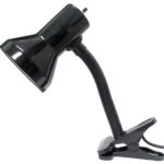 Lampe à bras articulé à pince De couleur noir.