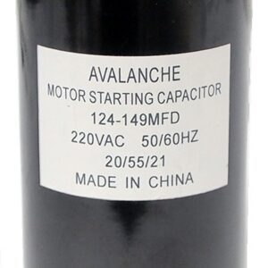 Condensateur pour moteur 220 VAC 124-149 uF