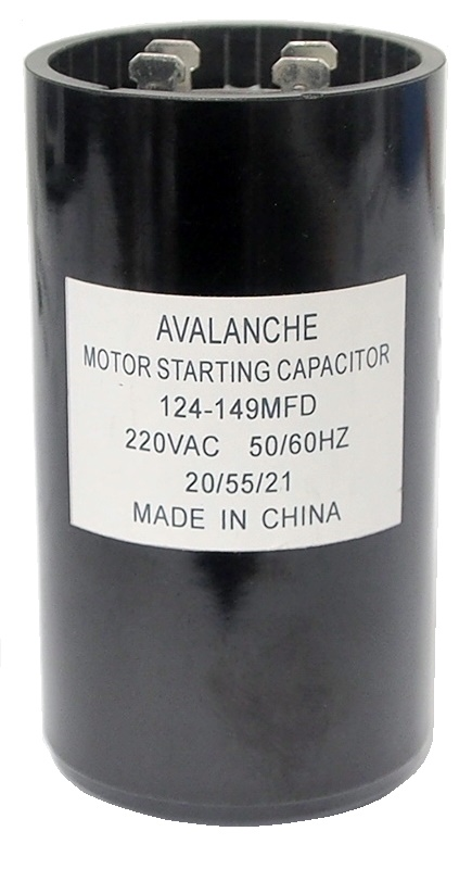 Condensateur pour moteur 220 VAC 124-149 uF