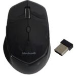 Souris sans fil noire de marque blackweb