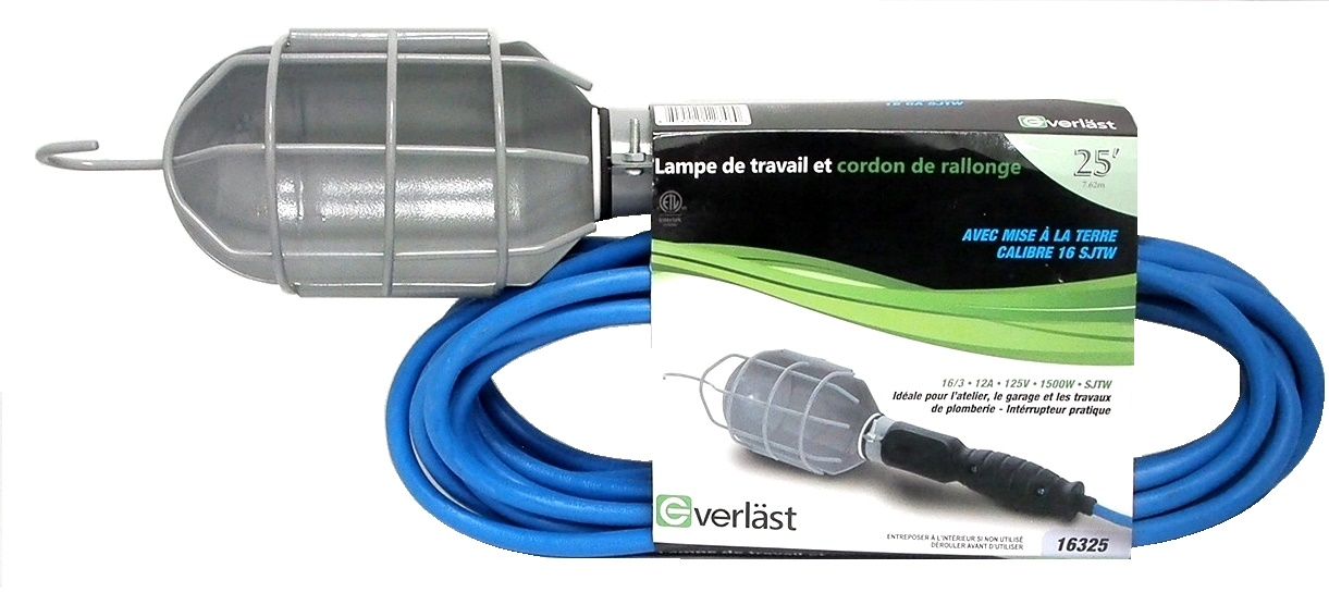 LAMPE DE TRAVAIL ET RALONGE ÉLECTRIQUE