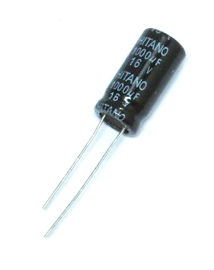 Condensateur polarisé  / 1000 μF à 16 VDC 105°C