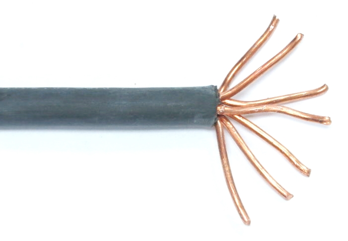 Fil 1 conducteur 6 AWG multibrins noir