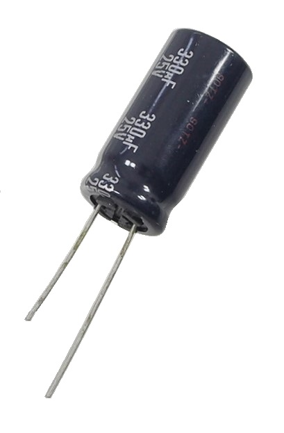 Condensateur radial polarisé 330 μF à 25 VDC 105°C