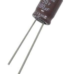 Condensateur radial polarisé 100 µF à 50 VDC 105°C