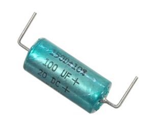 Condensateur axial polarisé 100 µF à 20 VDC