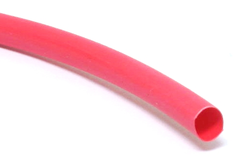 Gaine thermorétractable rouge - 3/16" (4.5 mm)