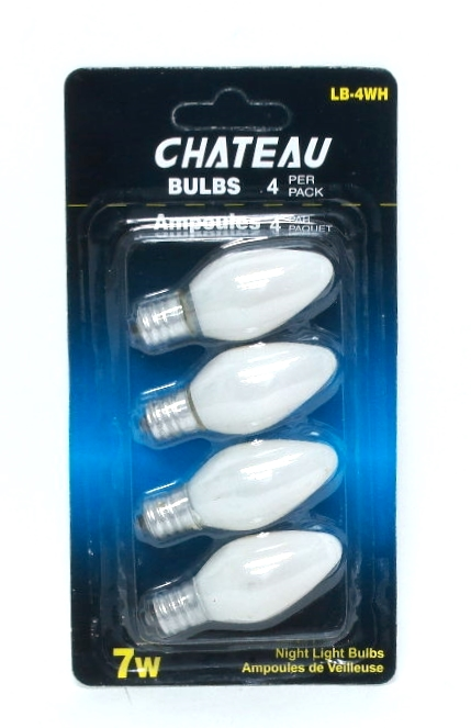 Ampoule incandescente 120 volts , 7 watts pour veilleuse