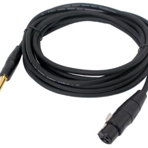 Câble Digiflex XLR fem. à 1/4'' mâle mono - 15'