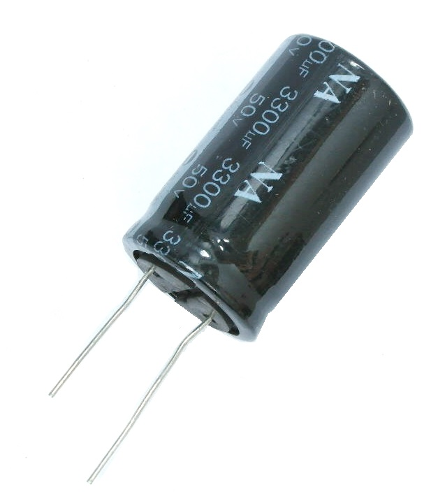 Condensateur polarisé 3 300 μF à 50 VDC 105°C