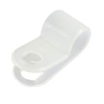 Paquet de 100 attaches pour câbles - 1/4" clamp blanc