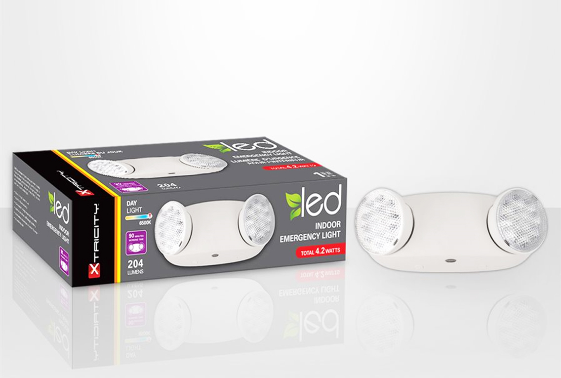 DEL LUMIERE D'URGENCE A 2 TETES 2.1 / TETE