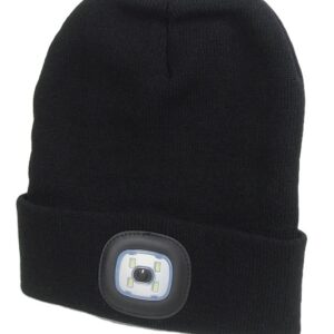 Tuque avec Del ultra brillante de couleur gris