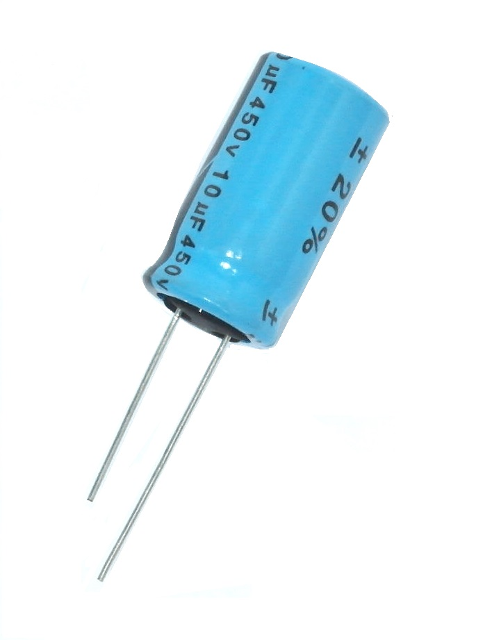 Condensateur polarisé  / 10 μF à 450 VDC 105°C