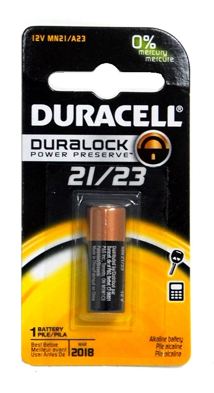 PILE ALCALINE DURACELL 12V MN21 / A23