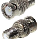 Adaptateur vidéo BNC à type F coaxial