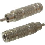 Adaptateur audio RCA mâle à 1/4" femelle mono